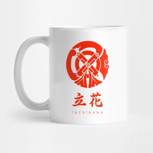 Tachibana Clan kamon with text Mug